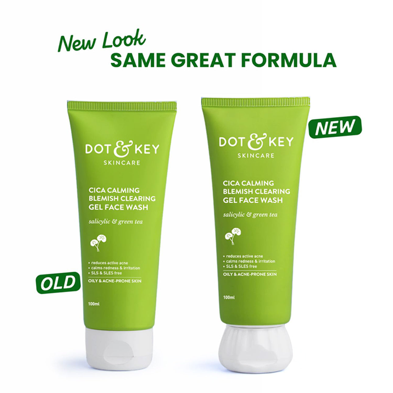Dot & Key Cica Calming Blemish Clearing Gel Face Wash