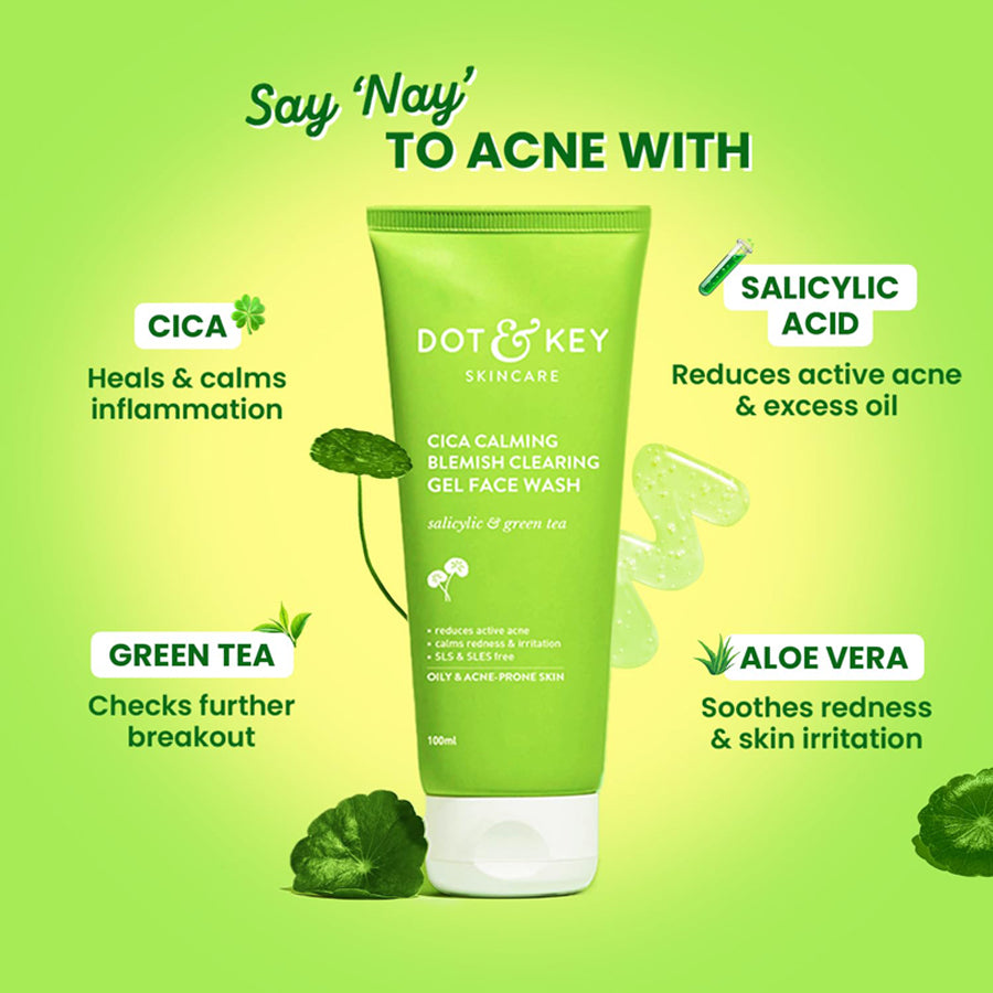 Dot & Key Cica Calming Blemish Clearing Gel Face Wash