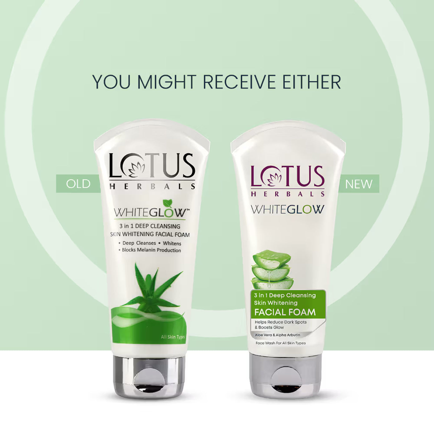 Lotus Herbals Whiteglow 3 In 1 Deep Cleansing Skin Brightening Facial Foam