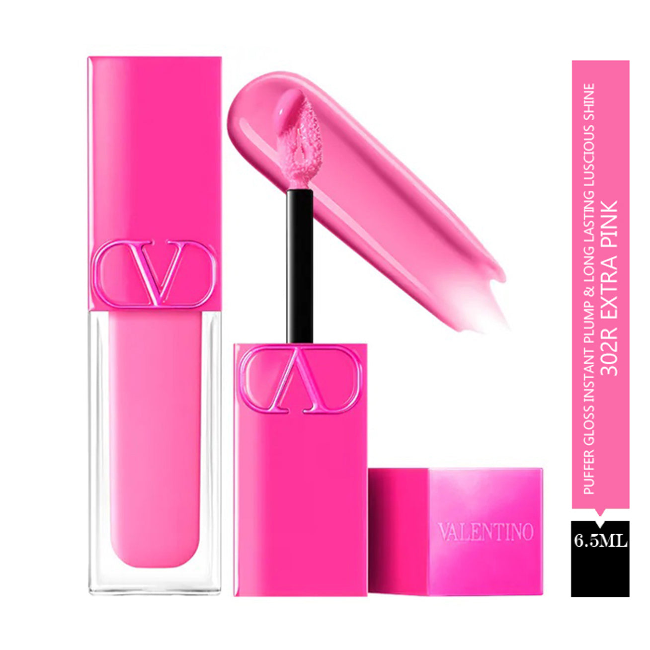 Valentino Puffer Gloss Instant Plump & Long Lasting Luscious Shine 6.5Ml