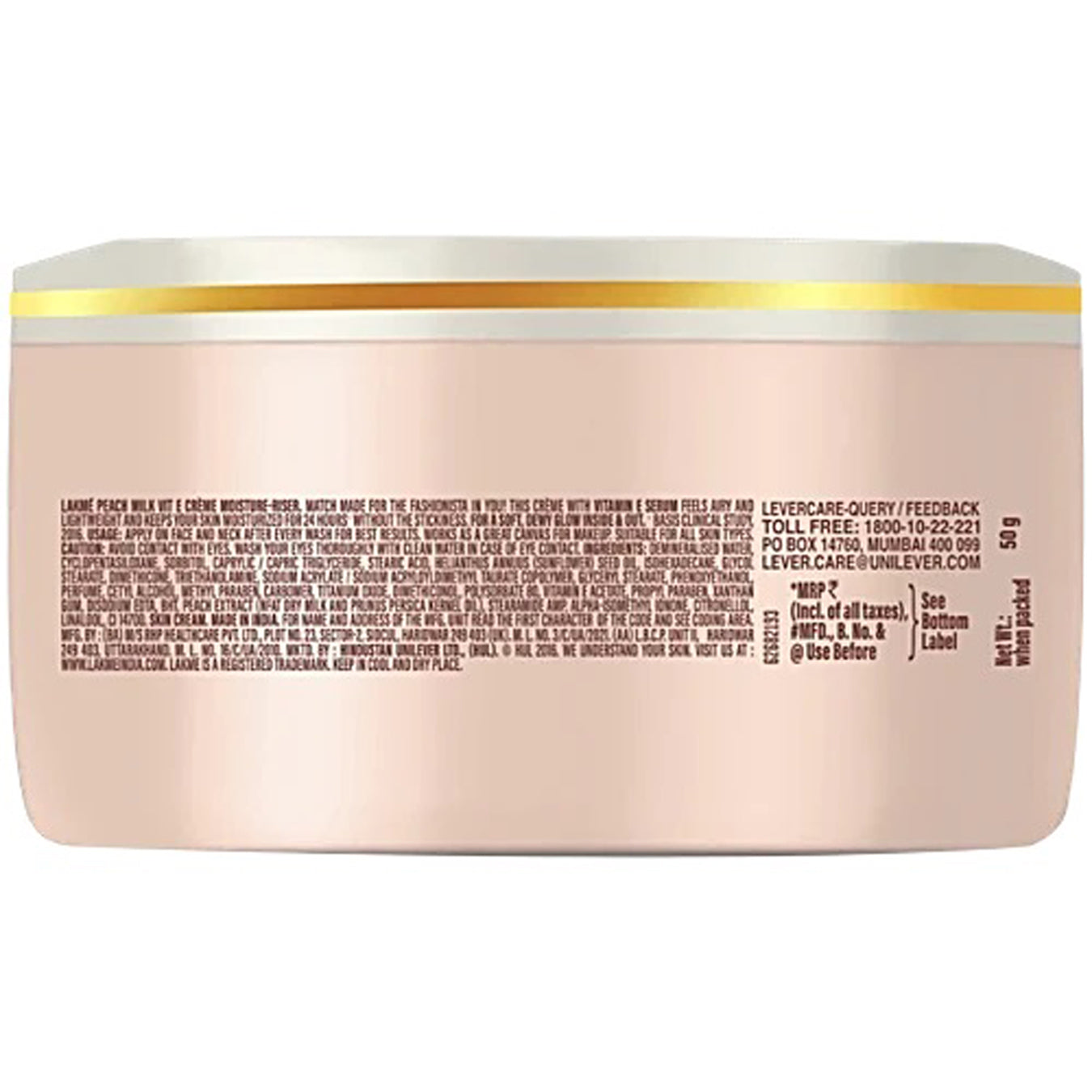 Lakme Peach Milk Vit E Creme Moisturiser