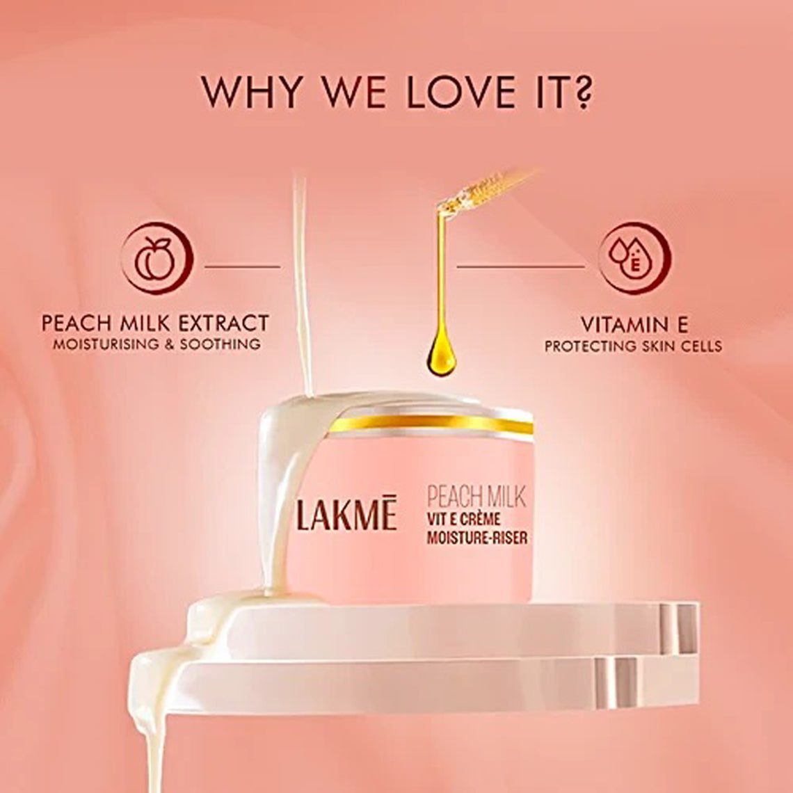 Lakme Peach Milk Vit E Creme Moisturiser