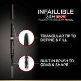 Loreal Paris Infaillible Brows 24H Filling Triangular Pencil 0.3G