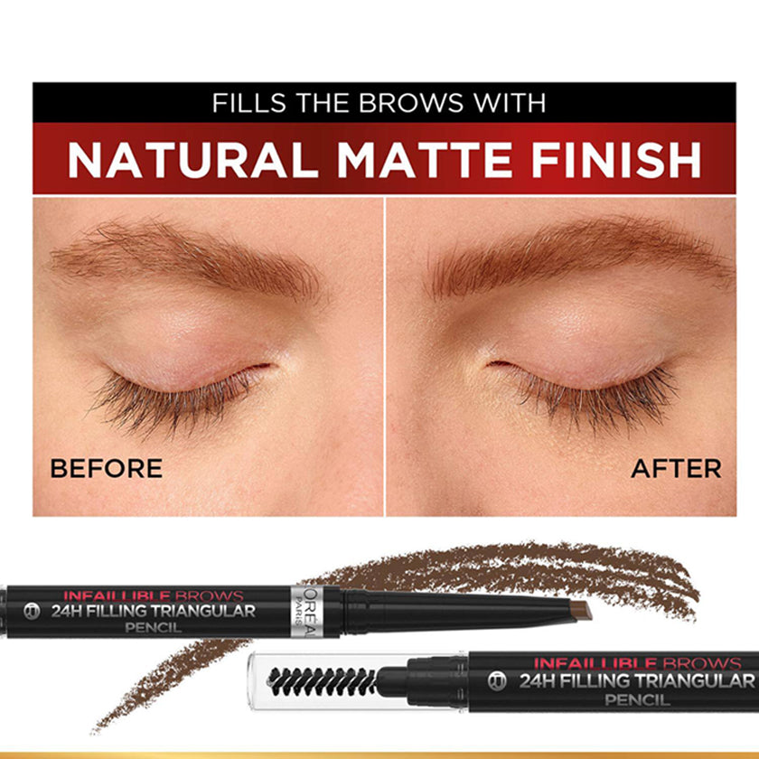 Loreal Paris Infaillible Brows 24H Filling Triangular Pencil 0.3G