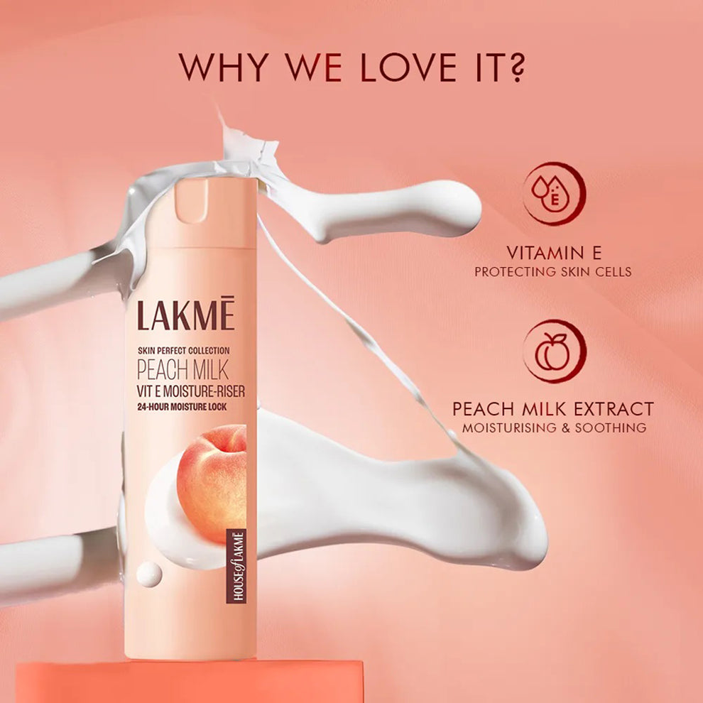 Lakme Peach Milk Vit E+Spf 24 Moisture-riser