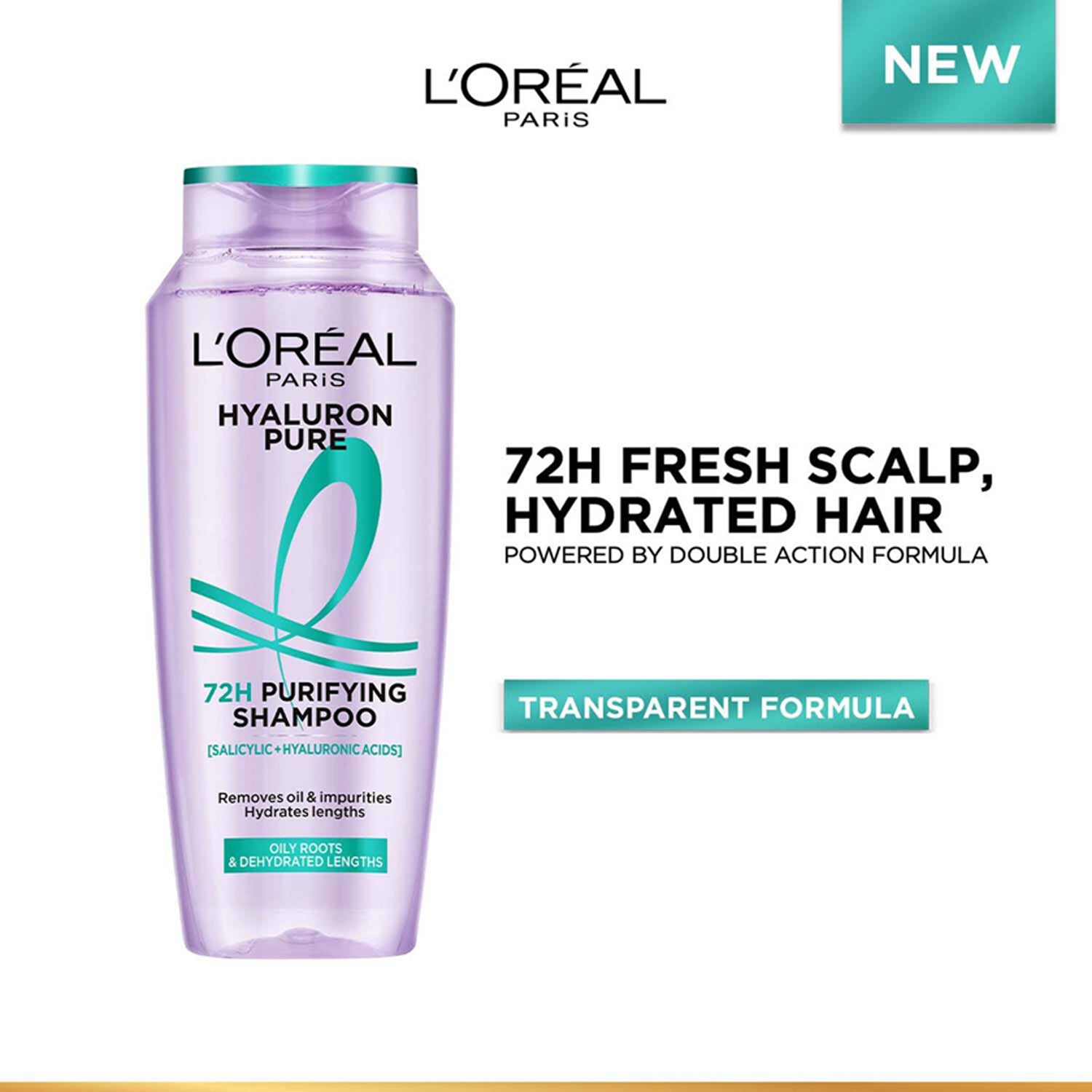Loreal Paris Hyaluron Pure 72H Purifying Shampoo