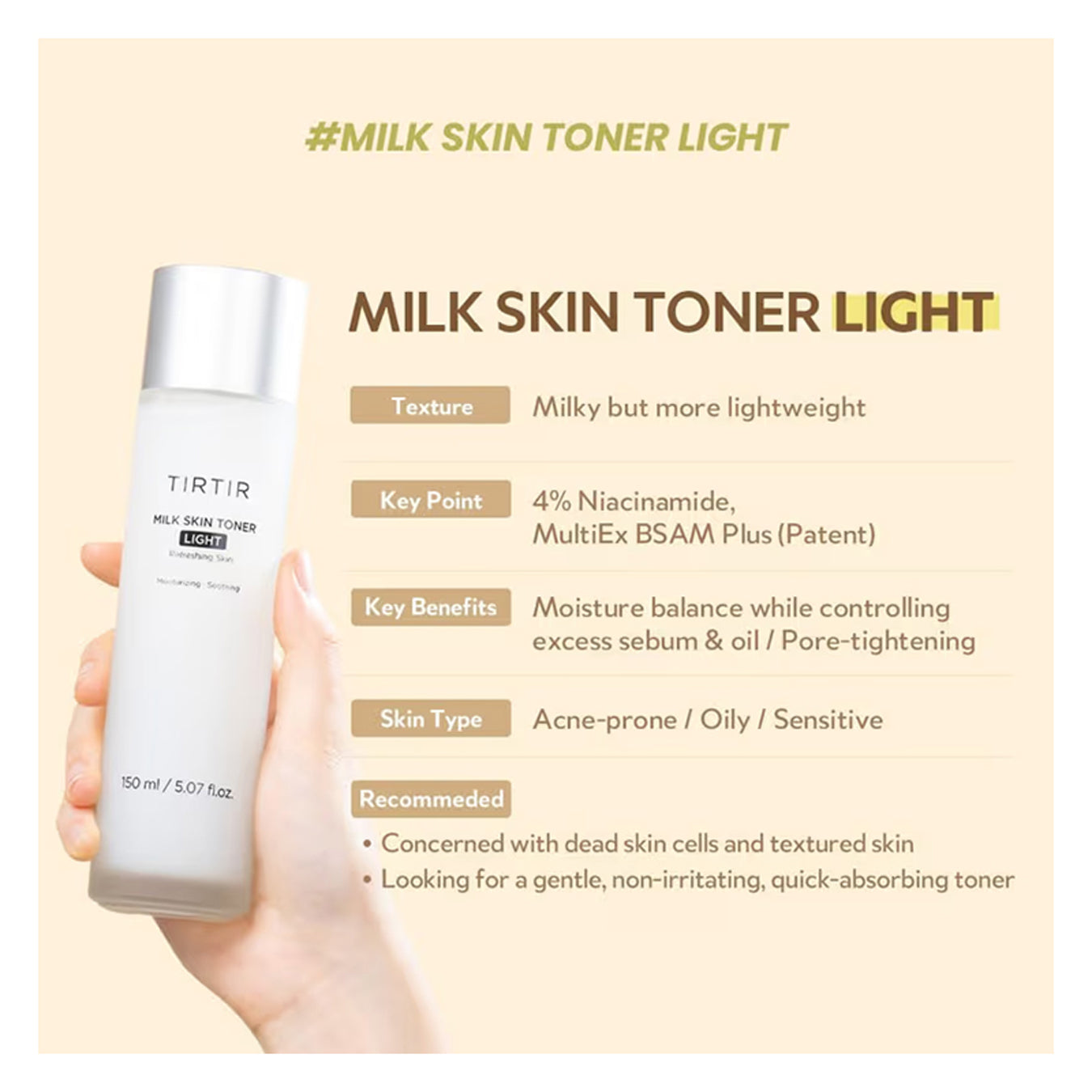 Tir Tir Milk Skin Toner Light
