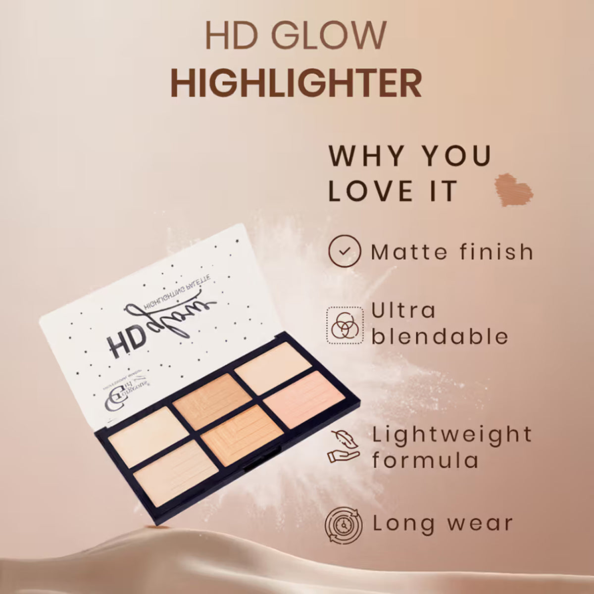 Gorgeous Girl Hd Glow Highlighting Palette