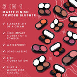 Gorgeous Gril Matt Finish Powder Blusher 15G