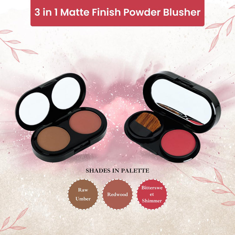 Gorgeous Gril Matt Finish Powder Blusher 15G