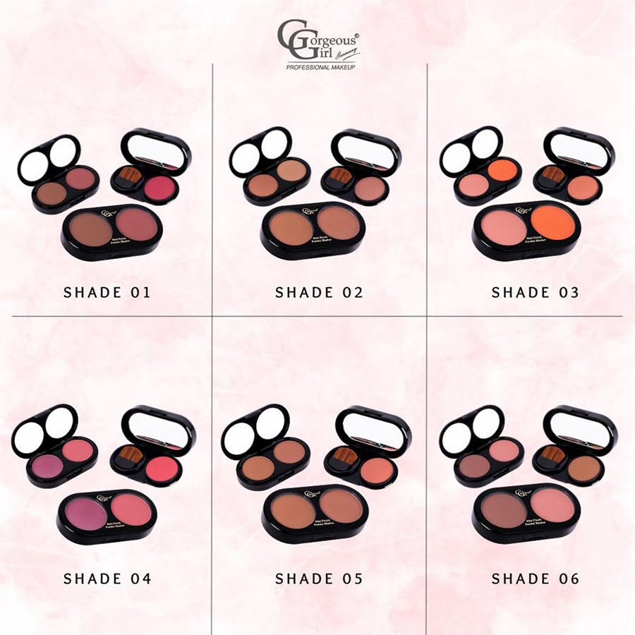 Gorgeous Gril Matt Finish Powder Blusher 15G