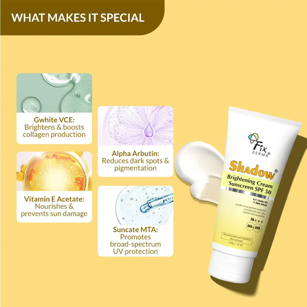 Fixderma Shadow Brightening Sunscreen Cream Spf 50