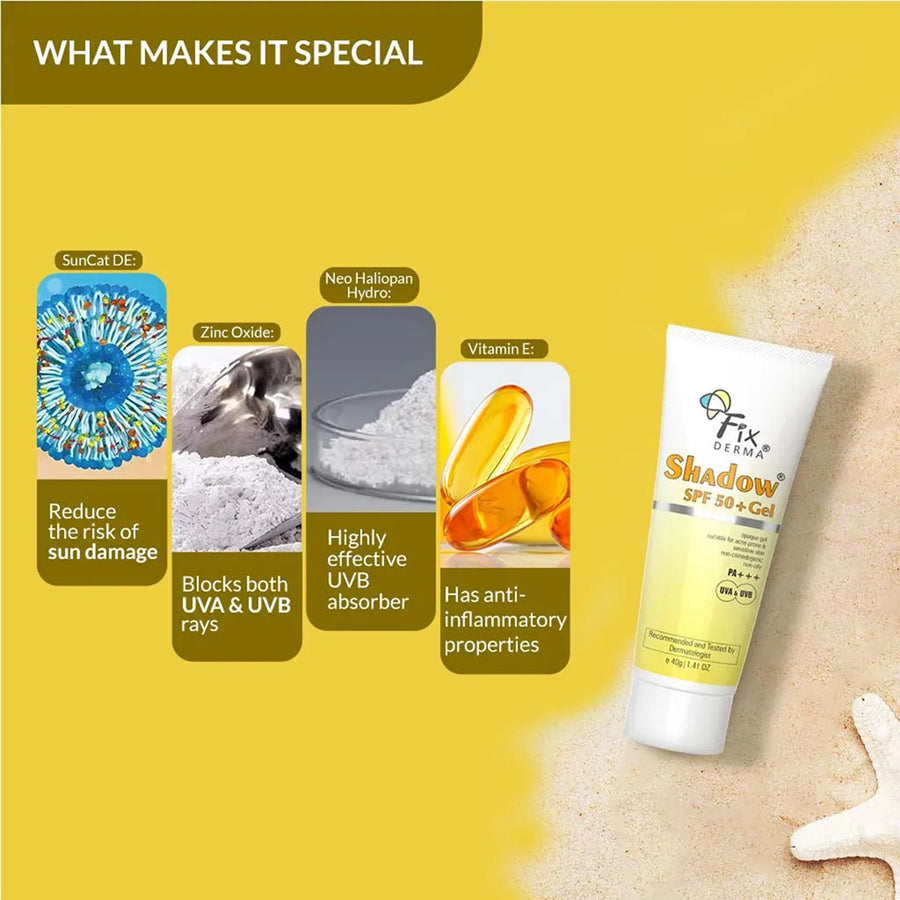 Fixderma Shadow Spf 50+ Gel Sunscreen