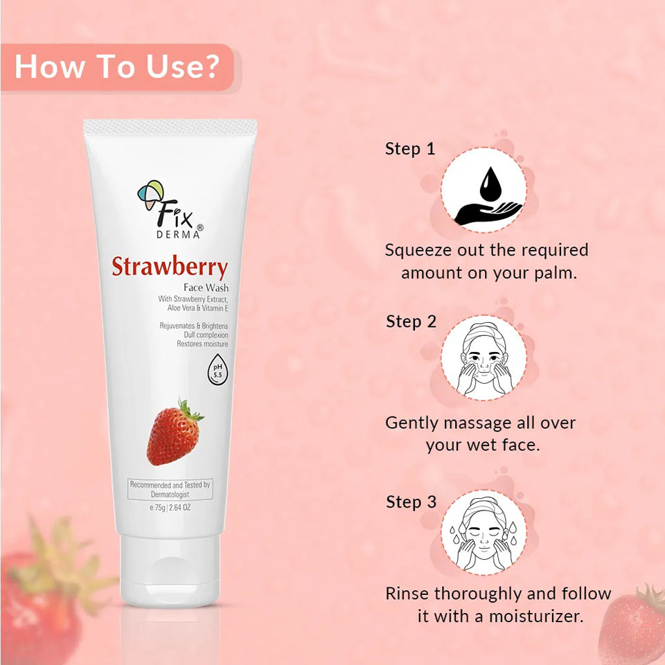 Fixderma Strawberry Face Wash