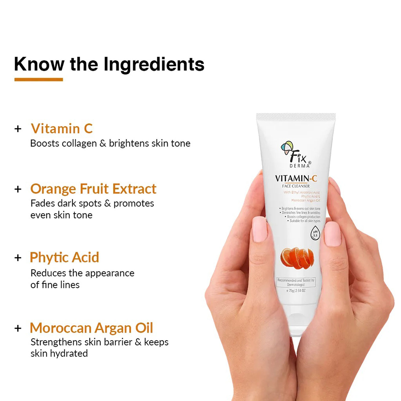 Fixderma Vitamin C Face Cleaner For Oily Skin