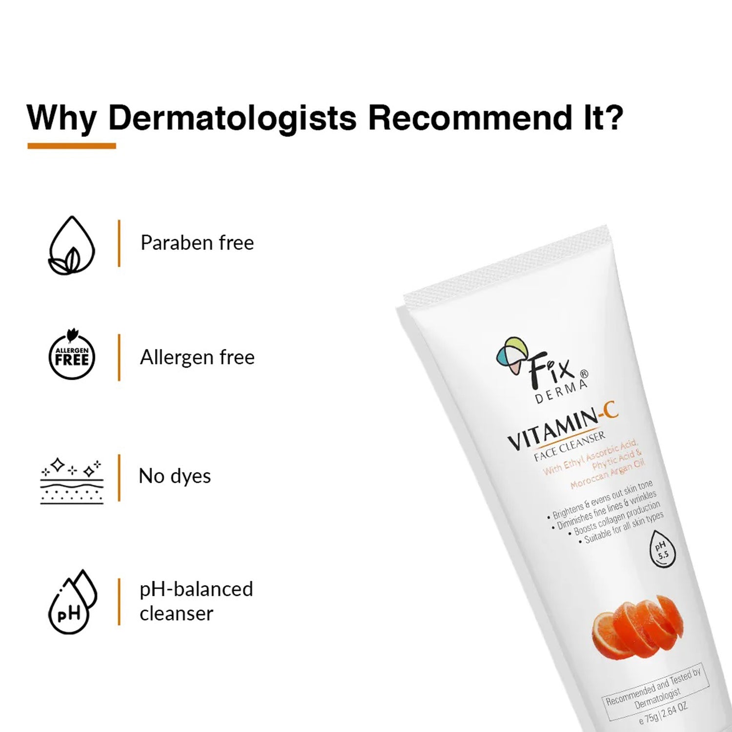 Fixderma Vitamin C Face Cleaner For Oily Skin