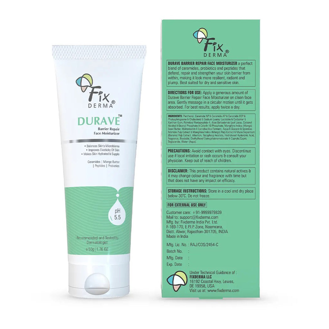 Fixderma Durave Barrier Repair Face Moisturizer
