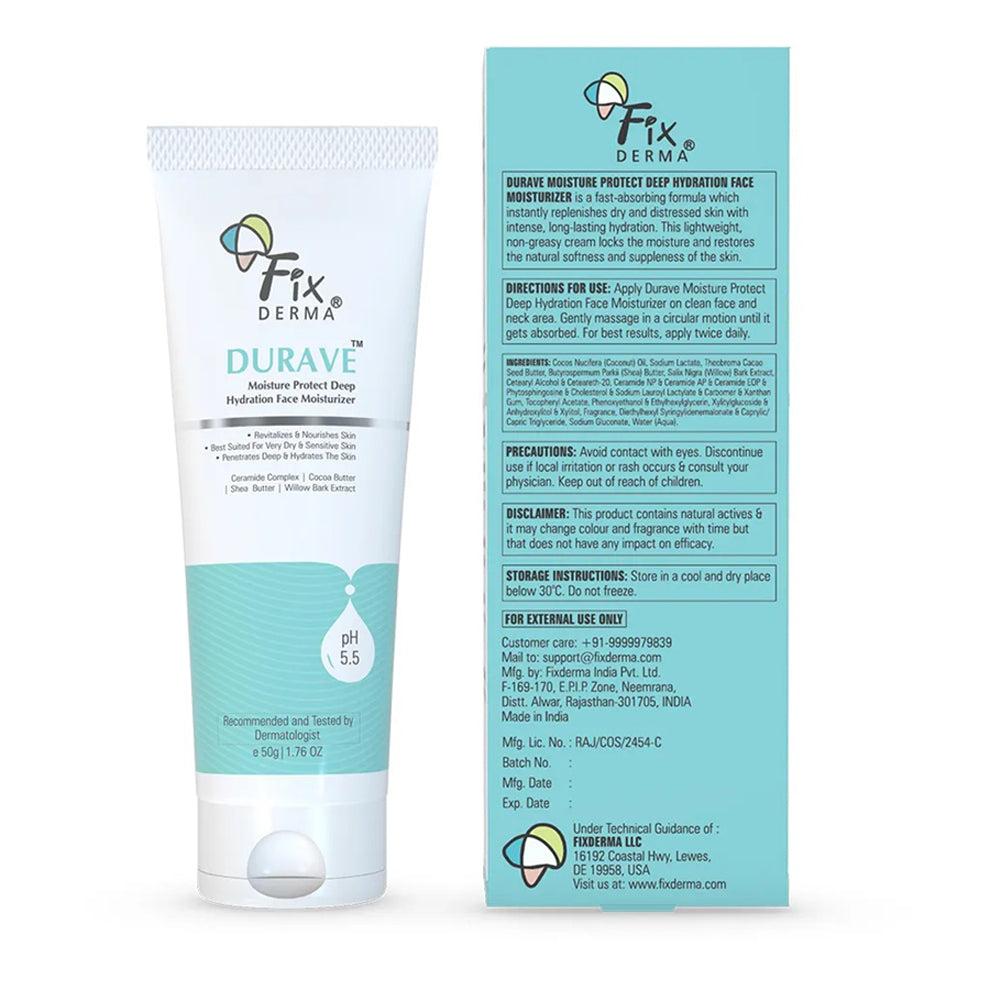 Fixderma Durave Moisture Protect Deep Hydration Face Moisturizer