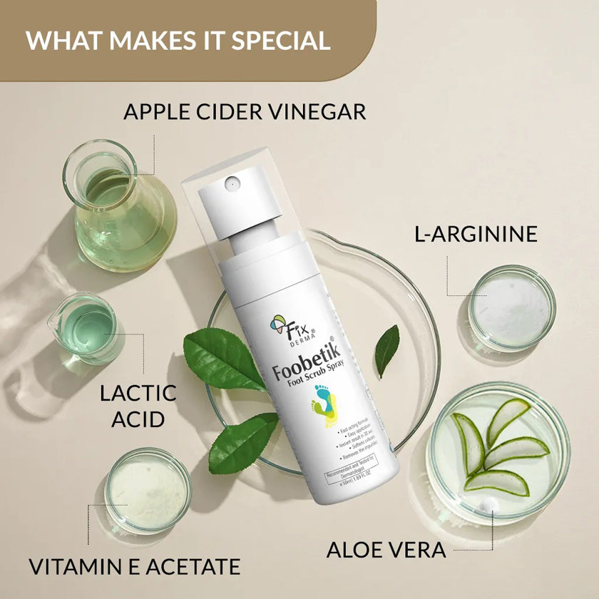 Fixderma Foobetik Foot Scrub Spray