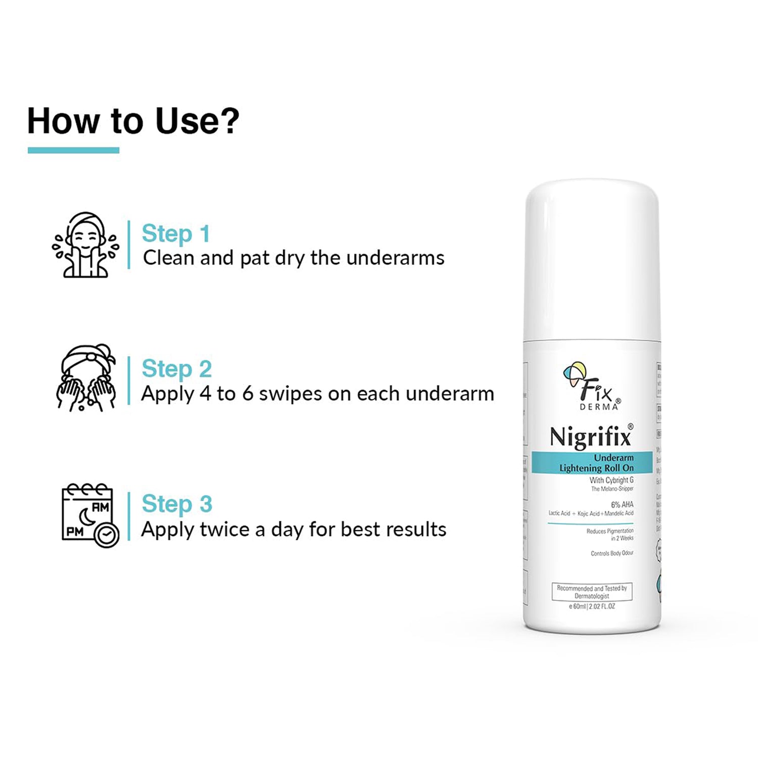 Fixderma Nigrifix Underarm Lightening Roll On