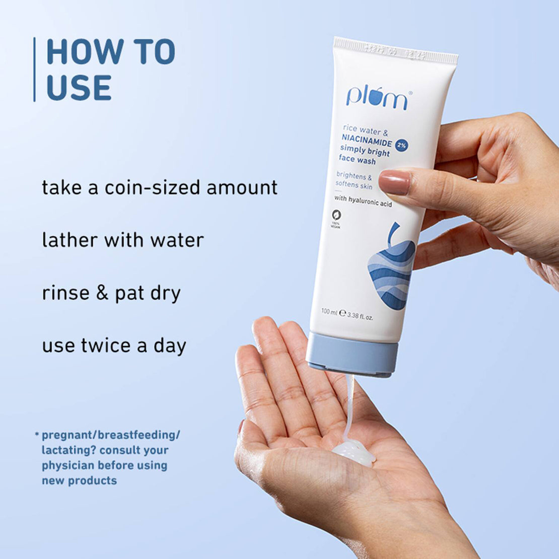 Plum 2Per Niacinamide Rice Water Simply Bright Face Wash