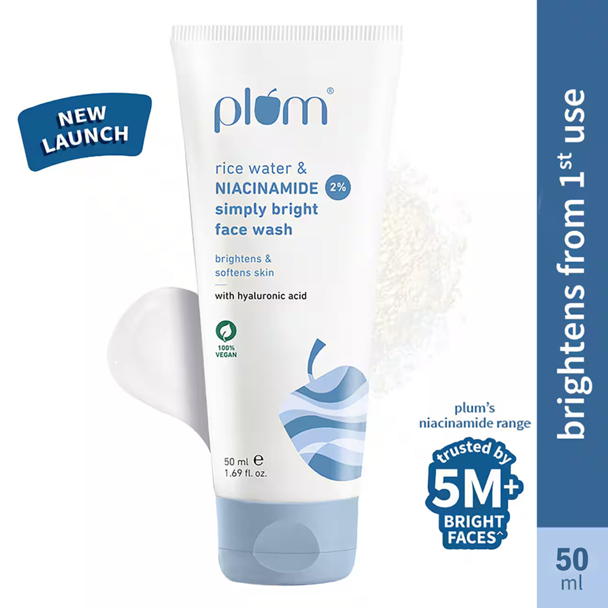 Plum 2Per Niacinamide Rice Water Simply Bright Face Wash