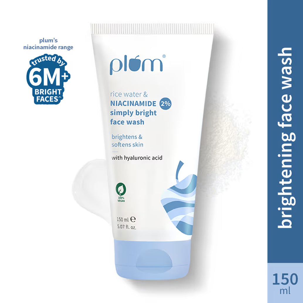 Plum 2Per Niacinamide Rice Water Simply Bright Face Wash