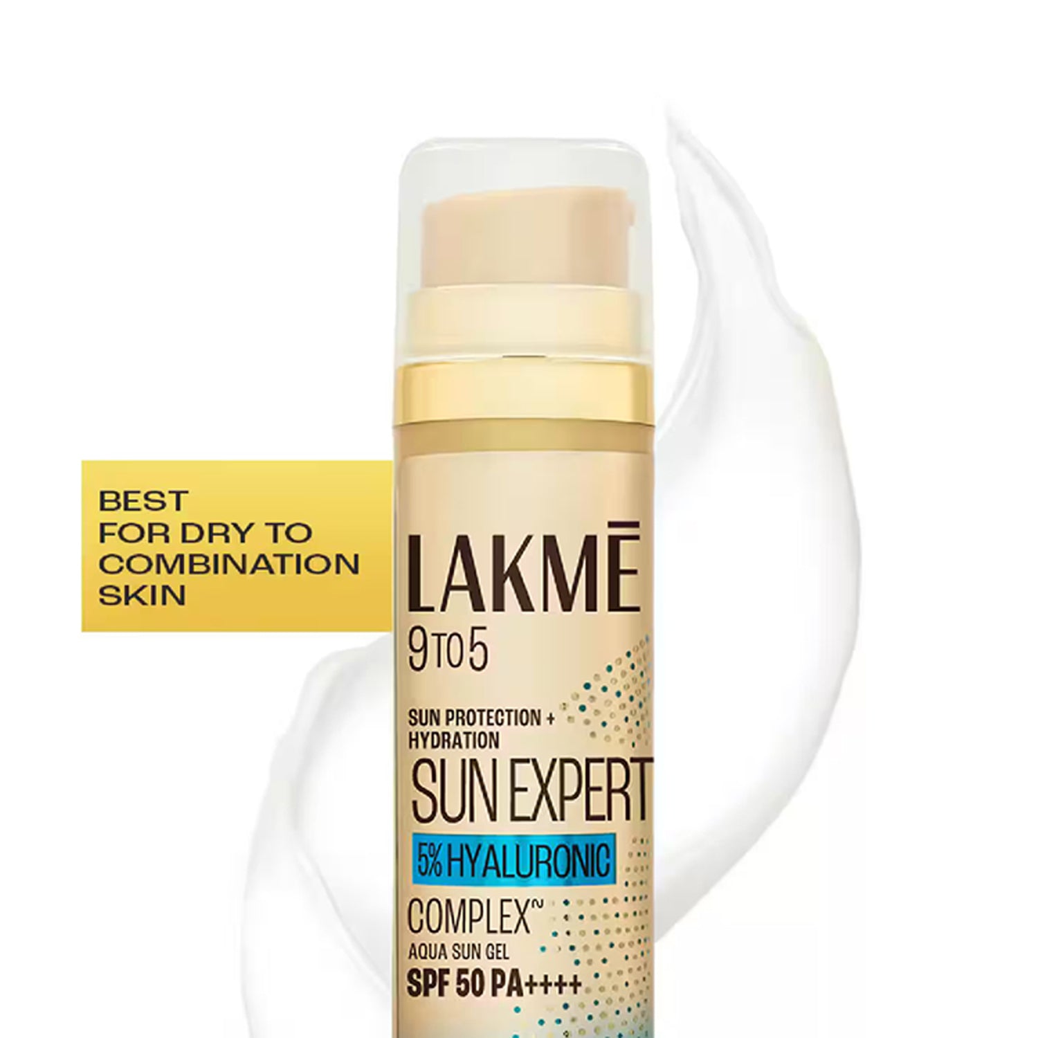 Lakme 9 to 5 Sun Expert 5Per Hyaluronic Complex Aqua Sun Gel Spf 50 PA