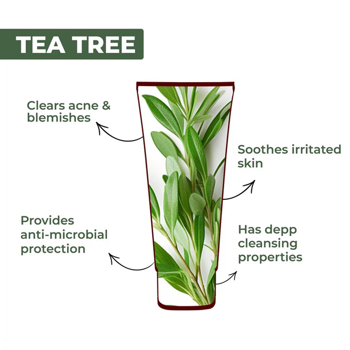 Good Vibes Tea Tree Acne Control Face Wash