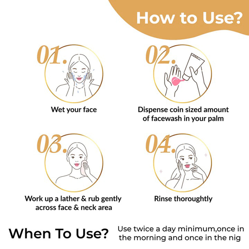 Good Vibes Ubtan De-Tan Glow Face Wash