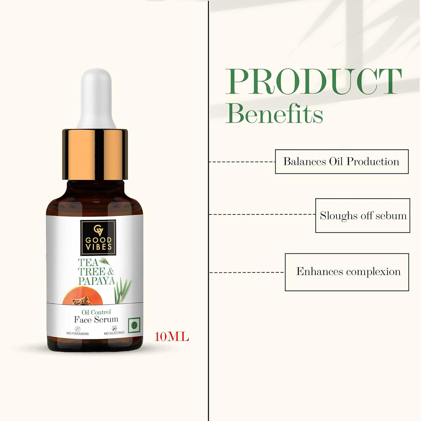 Good Vibes Oil Control Tea Tree & Papaya Face Serum