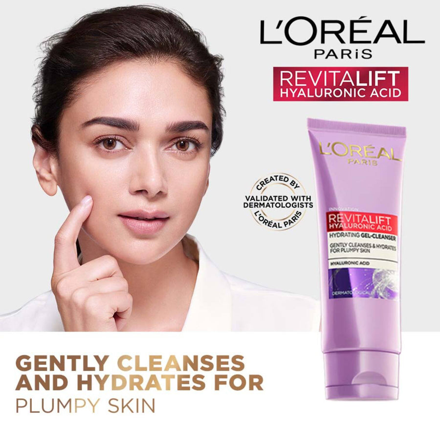Loreal Paris Revitalift Hyaluronic Acid Oil Control Replumping Cleansing Gel