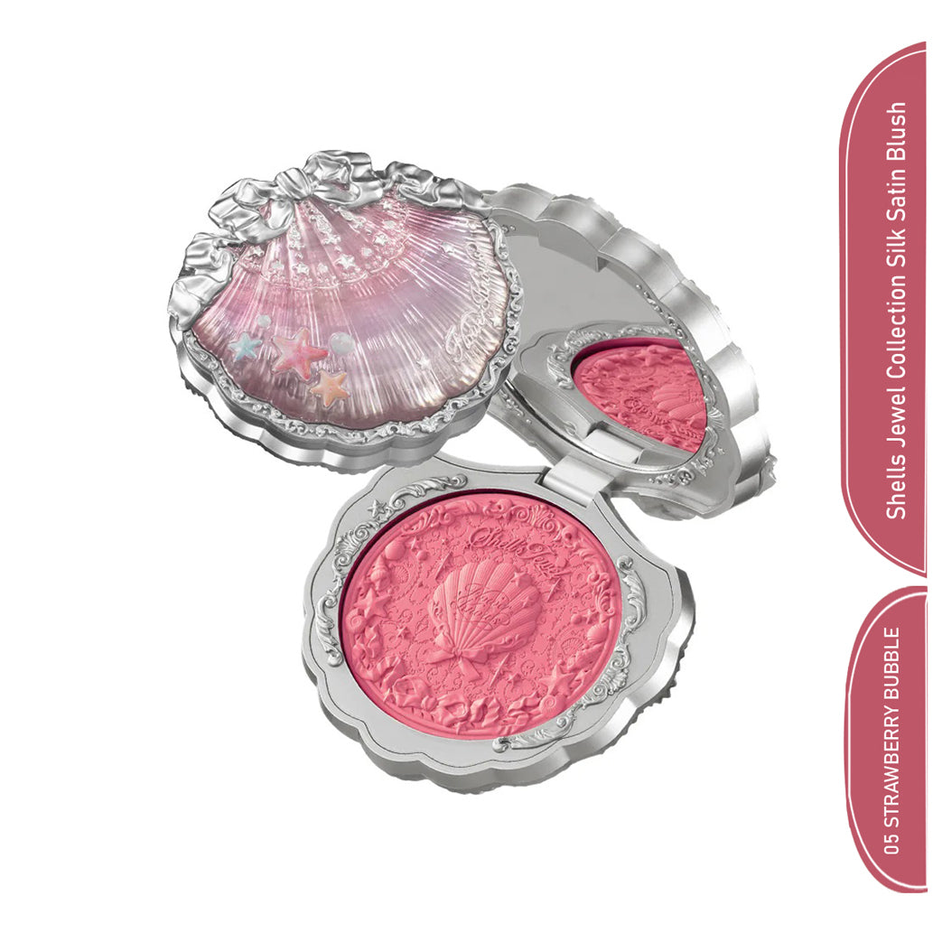 Flower Knows Shells Jewel Collection Silk Satin Blush