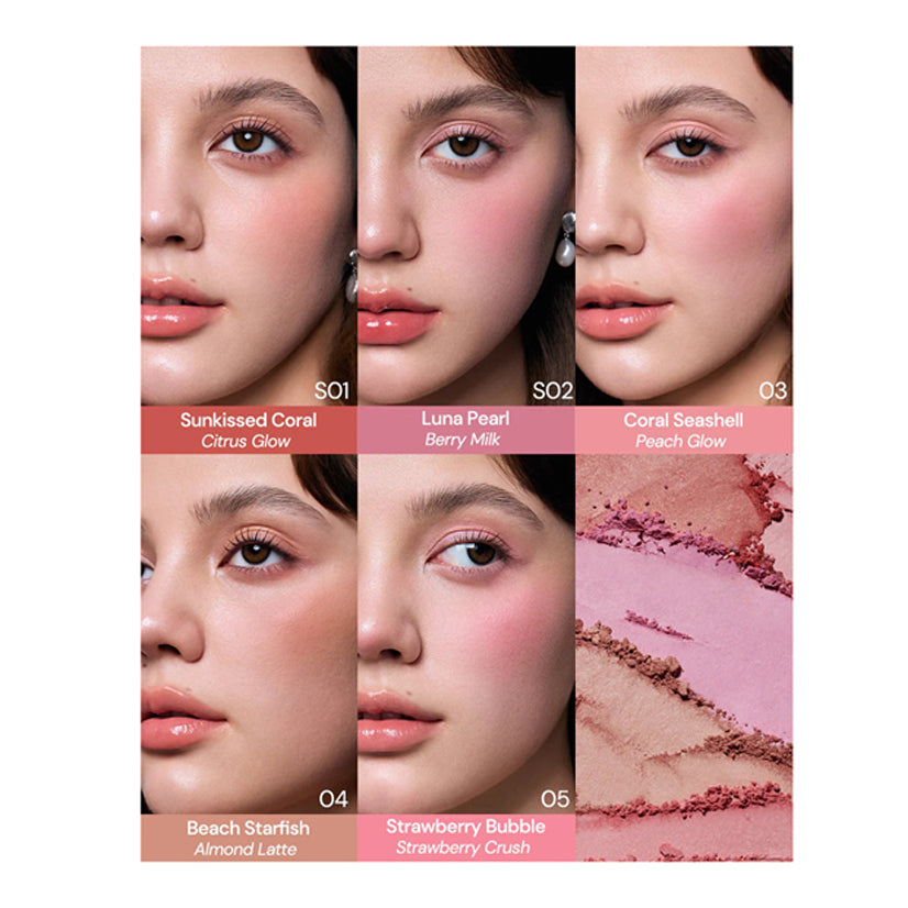 Flower Knows Shells Jewel Collection Silk Satin Blush