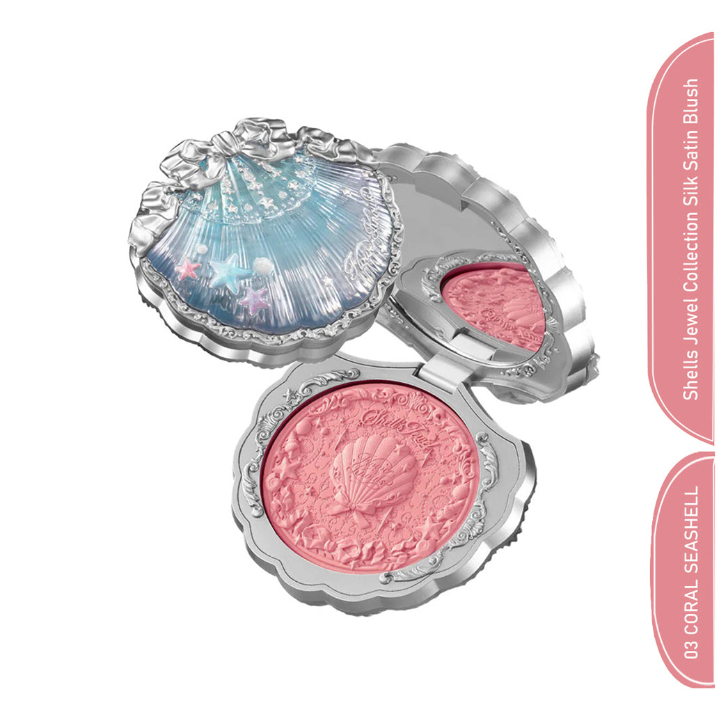 Flower Knows Shells Jewel Collection Silk Satin Blush