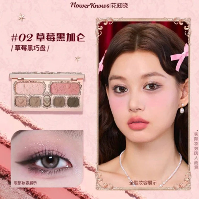 Flower Knows Strawberry Cupid Collection Make Up Palette 14g