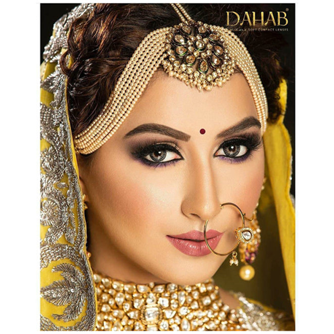 Dahab Contact Lenses 15 Creamy 5 PAIR BOX