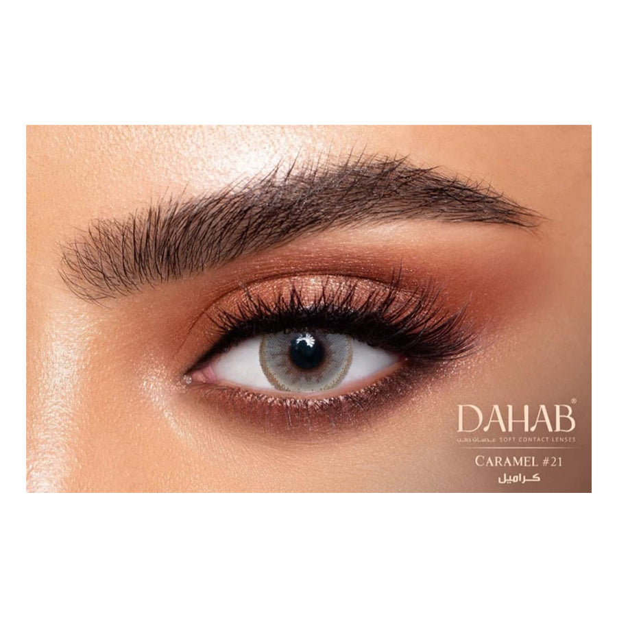 Dahab Contact Lenses 21 Caramel 5 PAIR BOX