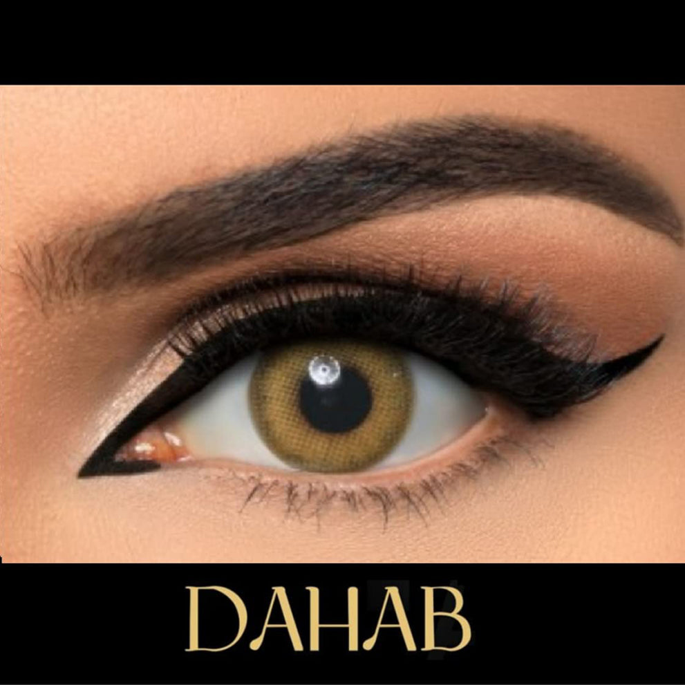 Dahab Contact Lenses 44 Olive 5 PAIR BOX