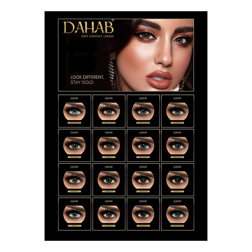Dahab Contact Lenses 8 Swarovski 5 PAIR BOX