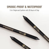 Swiss Beauty 2 In 1 Bold & Black Kajal Liner 1.2g