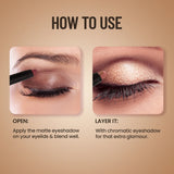 Swiss Beauty Chrome & Matte Twin Eyeshadow 2G
