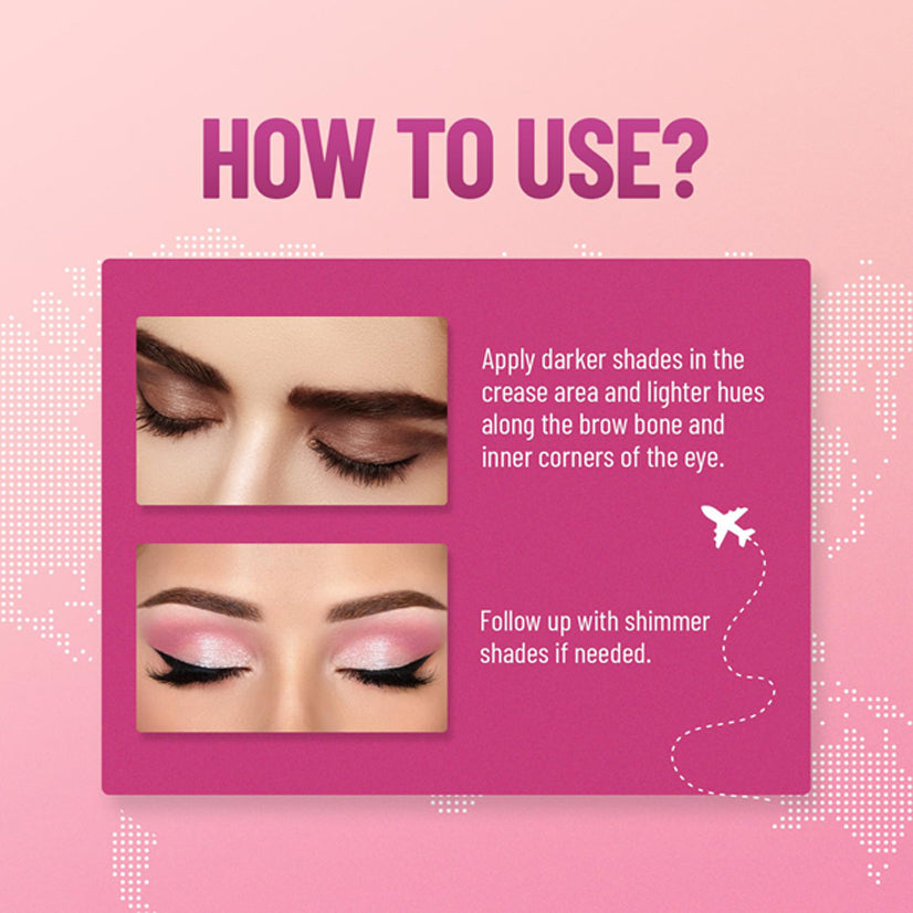 Swiss Beauty 24/7 Passport Eyeshadow Palatte - (10.5 g)