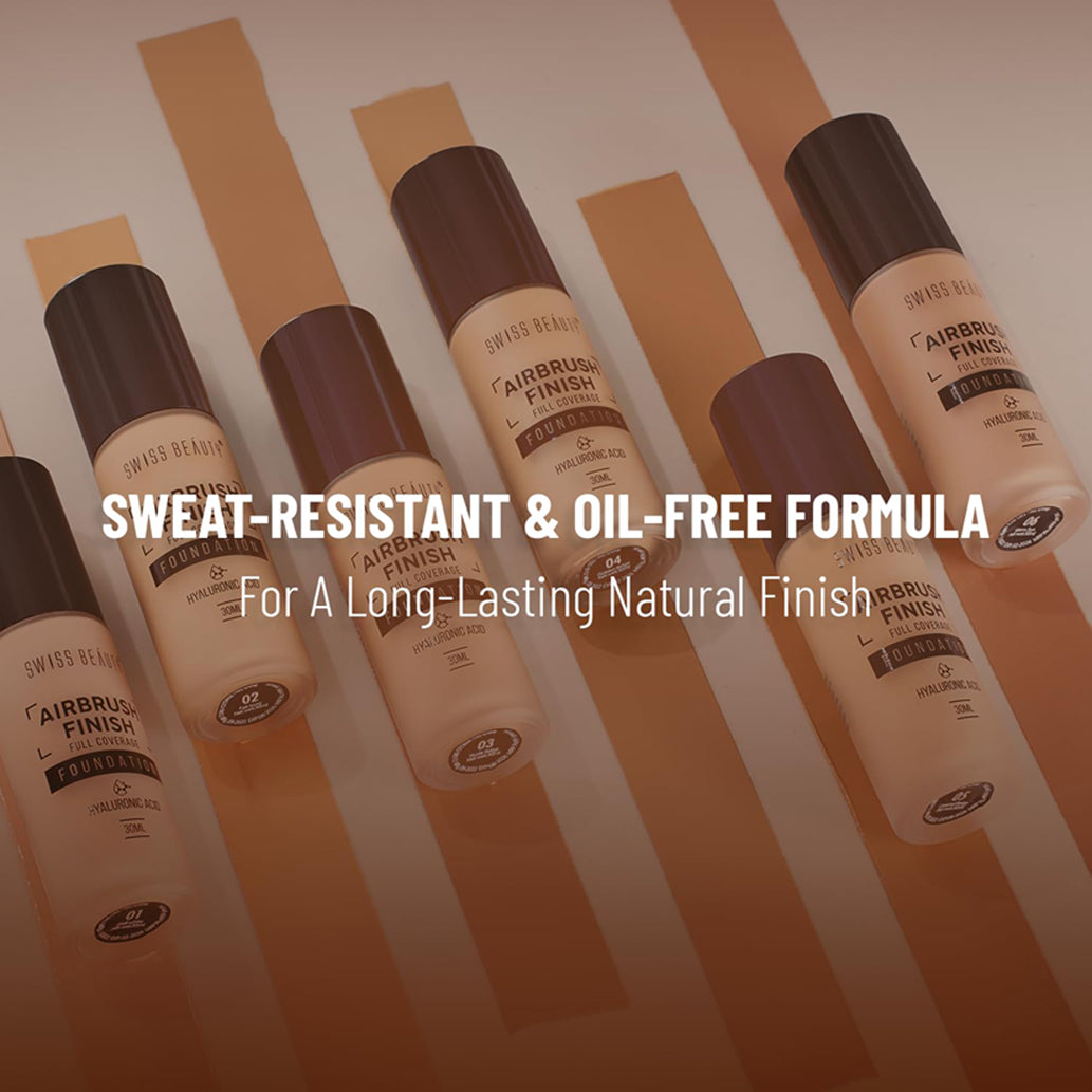 Swiss Beauty Airbrush Finish Full Coverage Foundation 30ML