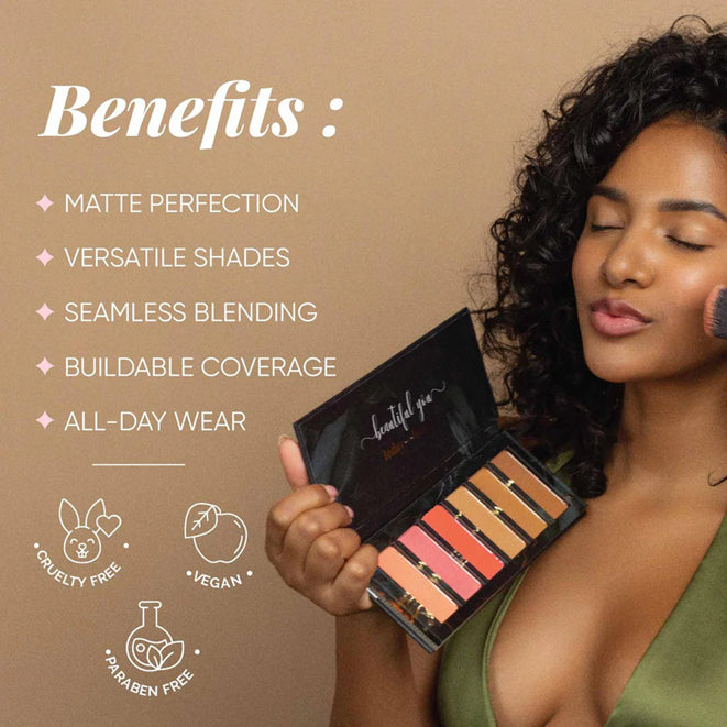 Aflairza Sculpt & Glow Powder Blush & Contour Palette 39GM