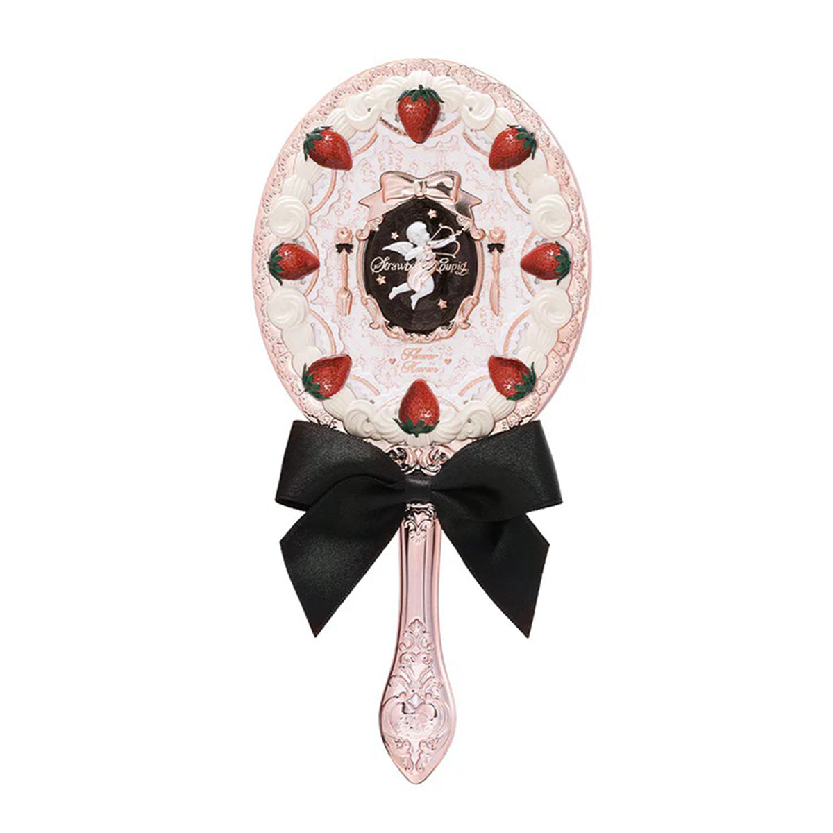 Flower Knows Strewberry Cupid Collection Hand Mirror 210*98.35mm