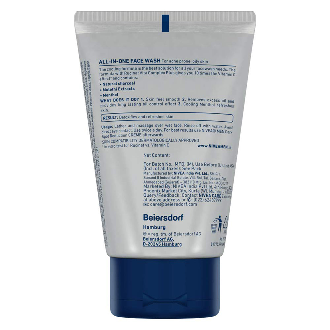 Nivea Men All In 1 Charcoal Face Wash