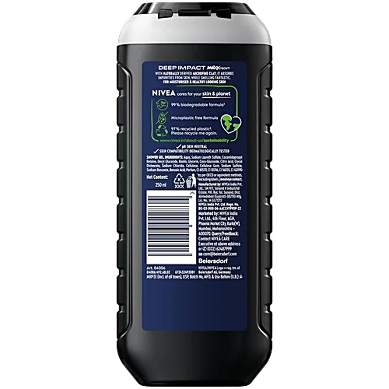 Nivea Men Deep Impact Cleansing Shower Gel