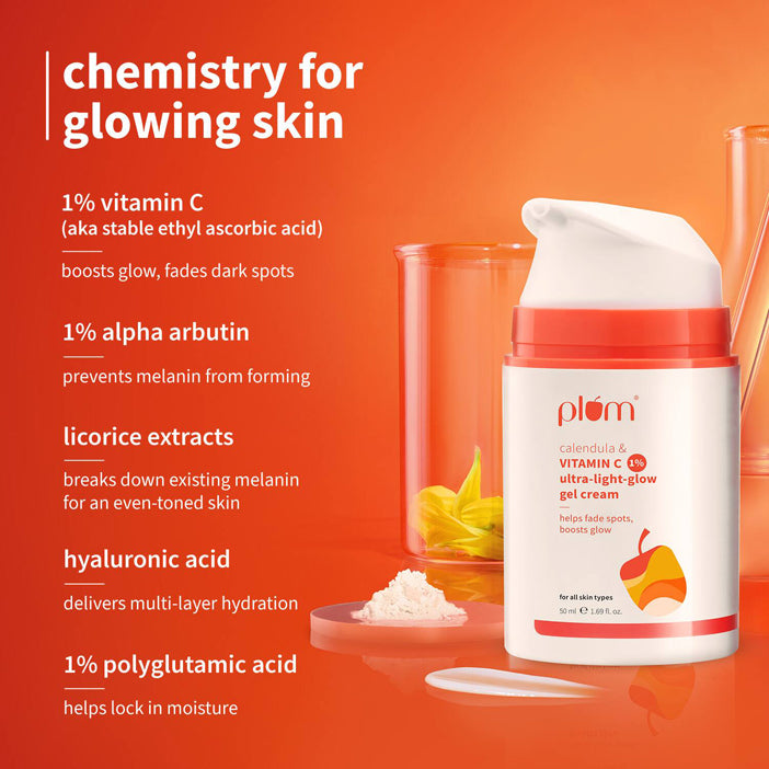 Plum 1Per Vitamin C Ultra-Light-Glow Boosting Gel Cream