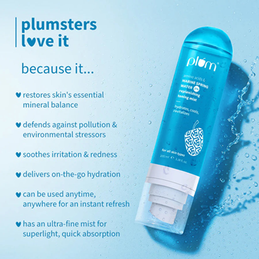 Plum 1Per Marine Spring Water Replenishing Toning Mist